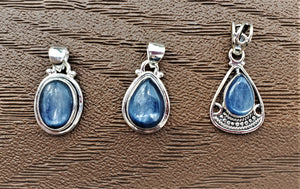 Kyanite Collection ~ Pendants Rings Artisan-Crafted Sterling Silver