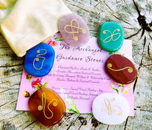 Load image into Gallery viewer, Archangel Guidance Stones Engraved Set of 6 Mixed Gem~ Clearance~ Author Exclusive