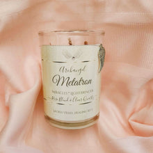 Load image into Gallery viewer, Archangel Intention Jar Candle Pure Eco Soy w/Gems, Roses, Angel Charm ~ Your Choice