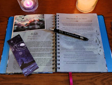 Load image into Gallery viewer, Lunar &amp; Seasonal 2025 Diary by Stacey DeMarco ~ Astrology Moon Phases Wheel of the Year + Bonus Moon Inspiration Pen and Moon Theme Bookmark