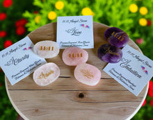 Load image into Gallery viewer, Angel 11:11 Pocket Crystal – Double-Sided Quartz, Rose Quartz &amp; Amethyst – Clarity, Love, Intuition – Spirit Guide and Numerology Stone