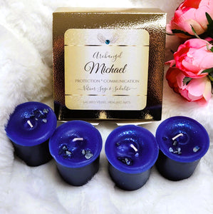 Archangel Votive Intention Ritual Altar Candles Box of 4 - Your Choice ~ Reiki-Blessed