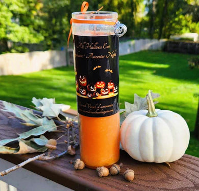 SALE ~ All Hallows Halloween 7 Day Jar Vigil Candle Samhain Ancestor Night