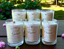 Load image into Gallery viewer, Archangel Intention Jar Candle Pure Eco Soy w/Gems ~ Your Choice