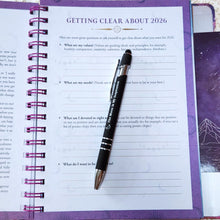 Load image into Gallery viewer, Lunar &amp; Seasonal 2026 Diary by Stacey DeMarco ~ Astrology Moon Phases Wheel of the Year + Bonus Moon Inspiration Pen and Moon Theme Bookmark