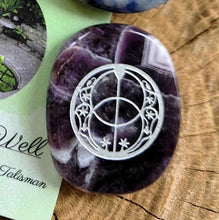 Load image into Gallery viewer, Chalice Well Talisman Meditation Stone w/Romance Card Your Choice of Stone