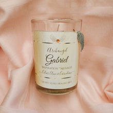 Load image into Gallery viewer, Archangel Intention Jar Candle Pure Eco Soy w/Gems, Roses, Angel Charm ~ Your Choice