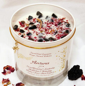 Cosmic Starseed Soy Candles ~ Andromeda Pleiades Lyra Orion Sirius Arcturus ~ 6 Beautiful Options ~ Gems & Herbs