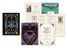 Load image into Gallery viewer, Blackbird Oracle 52 Card Deck w/Guidebook +Bonuses- Symbolic Flying Key &amp; Mini Resin Blackbird/Raven Figurine Discovery of Witches All Souls