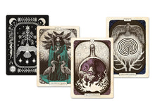 Load image into Gallery viewer, Blackbird Oracle 52 Card Deck w/Guidebook +Bonuses- Symbolic Flying Key &amp; Mini Resin Blackbird/Raven Figurine Discovery of Witches All Souls