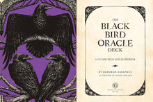 Load image into Gallery viewer, Blackbird Oracle 52 Card Deck w/Guidebook +Bonuses- Symbolic Flying Key &amp; Mini Resin Blackbird/Raven Figurine Discovery of Witches All Souls