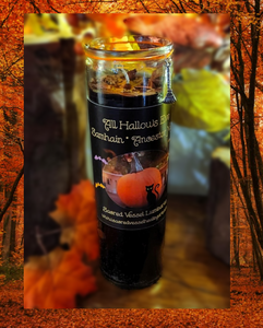 SAMHAIN All Hallows Eve Candle-Halloween Jar Vigil Candle Ancestor Night Hecate's Night Orange Pumpkin or Black Anise NEW 2024