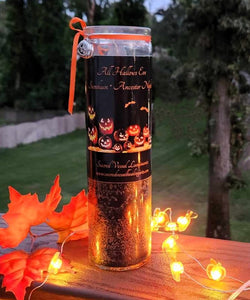 All Hallows Halloween 7 Day Jar Vigil Candle Samhain Ancestor Night ~ Choice