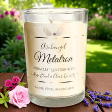 Load image into Gallery viewer, Archangel Intention Jar Candle Pure Eco Soy w/Gems ~ Your Choice