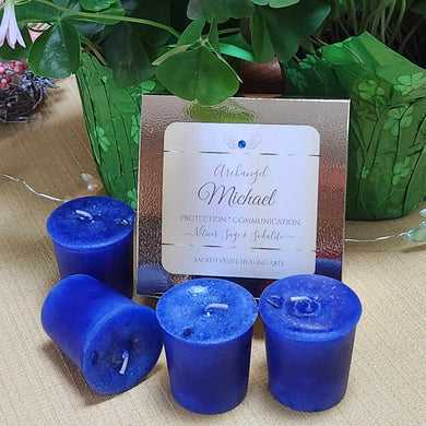 Archangel Votive Intention Ritual Altar Candles Box of 4 - Your Choice ~ Reiki-Blessed