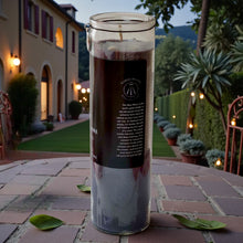 Load image into Gallery viewer, New Moon &amp; Full Moon Ritual Spell Candles w/Moonstones, Mugwort, Patchouli/ Cedar or Frankincense and Rosemary, Coconut Soy