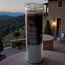 Load image into Gallery viewer, New Moon &amp; Full Moon Ritual Spell Candles w/Moonstones, Mugwort, Patchouli/ Cedar or Frankincense and Rosemary, Coconut Soy