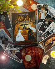 Load image into Gallery viewer, Seasons of the Witch Autumn Tarot Deck with Guidebook (Mabon Halloween Samhain) + Bonus Halloween Votive, Witchcraft, Lorraine Anderson