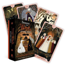 Load image into Gallery viewer, Seasons of the Witch Autumn Tarot Deck with Guidebook (Mabon Halloween Samhain) + Bonus Halloween Votive, Witchcraft, Lorraine Anderson