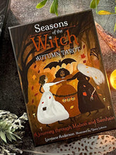 Load image into Gallery viewer, Seasons of the Witch Autumn Tarot Deck with Guidebook (Mabon Halloween Samhain) + Bonus Halloween Votive, Witchcraft, Lorraine Anderson