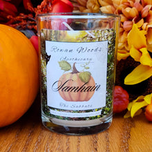 Load image into Gallery viewer, Samhain Sabbat Candle 12 oz Soy Elegant Rowan Woods Collection