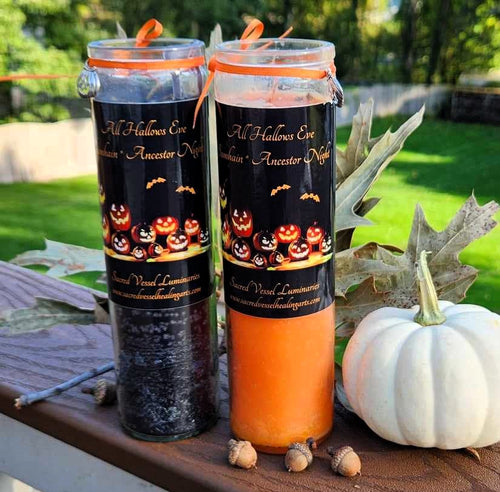 SALE ~ All Hallows Halloween 7 Day Jar Vigil Candle Samhain Ancestor Night ~ Choice