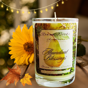 Abundant Blessings Thanksgiving Candle 12 oz Soy Elegant Rowan Woods Collection