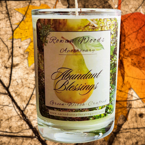 Abundant Blessings Thanksgiving Candle 12 oz Soy Elegant Rowan Woods Collection