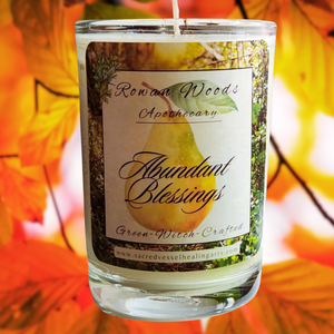 Abundant Blessings Thanksgiving Candle 12 oz Soy Elegant Rowan Woods Collection