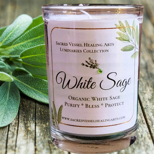 White Sage Soy Candle 3x4