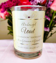 Load image into Gallery viewer, Archangel Intention Jar Candle Pure Eco Soy w/Gems ~ Your Choice