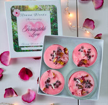 Load image into Gallery viewer, Love Attraction Candle 12 oz Soy Jar or Set of 4 Tealights Rowan Woods Collection