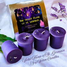 Load image into Gallery viewer, Violet Flame Soy Votives ~Ascension~St. Germain~Clear Negativity~Hope