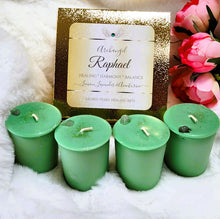 Load image into Gallery viewer, Archangel Votive Intention Ritual Altar Candles Box of 4 - Your Choice ~ Reiki-Blessed