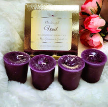 Load image into Gallery viewer, Archangel Votive Intention Ritual Altar Candles Box of 4 - Your Choice ~ Reiki-Blessed