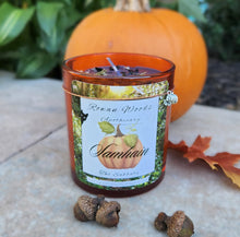 Load image into Gallery viewer, Halloween Samhain Candle 13oz Ltd Edition Ivory or Black, Witch Altar Ritual Sabbat, Wicca Wheel of the Year, Ancestral Magic