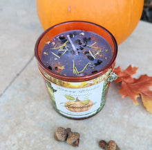 Load image into Gallery viewer, Halloween Samhain Candle 13oz Ltd Edition Ivory or Black, Witch Altar Ritual Sabbat, Wicca Wheel of the Year, Ancestral Magic