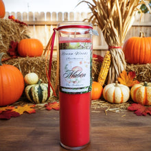 Load image into Gallery viewer, Mabon Autumnal Equinox Sabbat Candle, Druid Witch Altar, Second Harvest, Cinnamon Apple Garnet Anise, Abundance