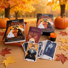 Load image into Gallery viewer, Seasons of the Witch Autumn Tarot Deck with Guidebook (Mabon Halloween Samhain) + Bonus Halloween Votive, Witchcraft, Lorraine Anderson