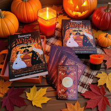 Load image into Gallery viewer, Seasons of the Witch Autumn Tarot Deck with Guidebook (Mabon Halloween Samhain) + Bonus Halloween Votive, Witchcraft, Lorraine Anderson