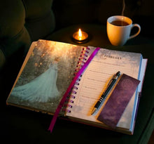 Load image into Gallery viewer, Lunar &amp; Seasonal 2026 Diary by Stacey DeMarco ~ Astrology Moon Phases Wheel of the Year + Bonus Moon Inspiration Pen and Moon Theme Bookmark
