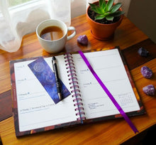 Load image into Gallery viewer, Lunar &amp; Seasonal 2026 Diary by Stacey DeMarco ~ Astrology Moon Phases Wheel of the Year + Bonus Moon Inspiration Pen and Moon Theme Bookmark