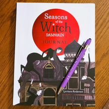 Load image into Gallery viewer, Seasons of the Witch: Samhain Journal Notebook Diary w/Bonus Moon Inspiration Pen