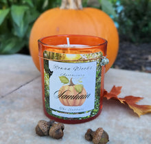 Load image into Gallery viewer, Halloween Samhain Candle 13oz Ltd Edition Ivory or Black, Witch Altar Ritual Sabbat, Wicca Wheel of the Year, Ancestral Magic