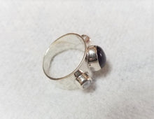 Load image into Gallery viewer, Sterling Silver, Amethyst &amp; Pearl ~ Size 6 Artisan-crafted Ring