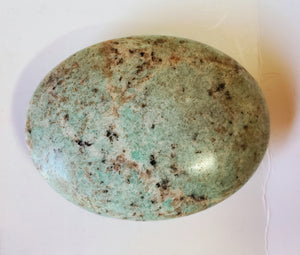 Peruvian Turquoise / Chrysocolla ~ Beautiful LG Palm Stone
