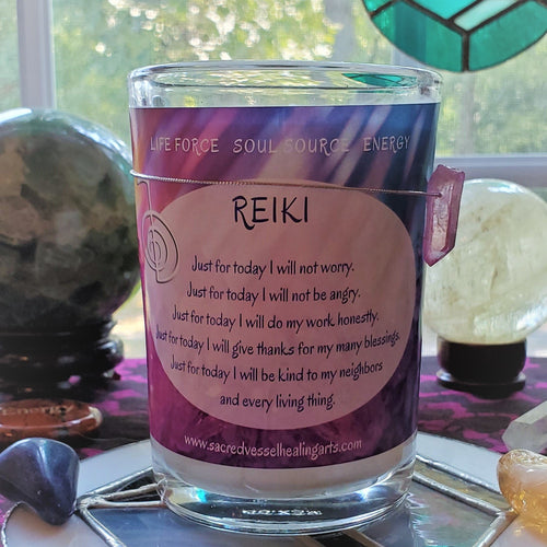 REIKI Principles Soy Jar Candle LG 3x4