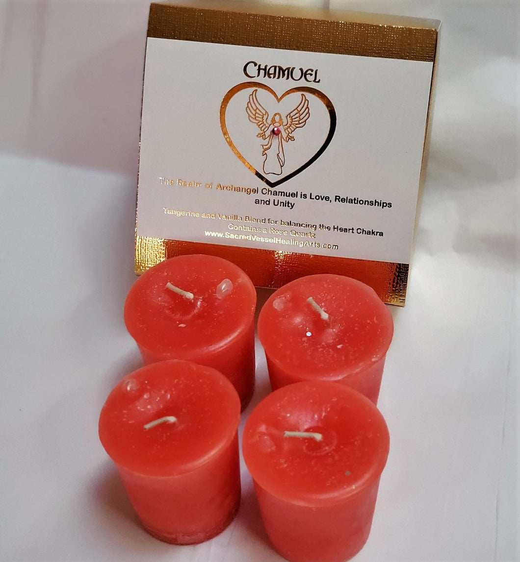 Archangel Votive Intention Candles Box of 4 - Your Choice ~ Reiki-Blessed
