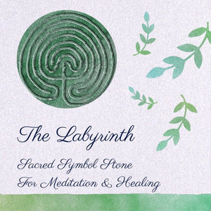 Labyrinth Talisman Meditation Stone w/Romance Card Your Choice of Stone
