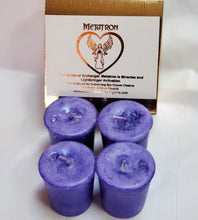 Load image into Gallery viewer, Archangel Votive Intention Candles Box of 4 - Your Choice ~ Reiki-Blessed